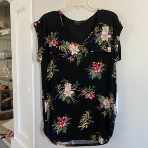 Tropical Floral Maternity Top